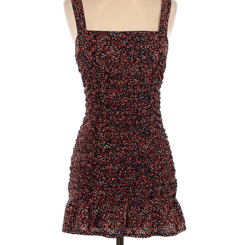 Leith Floral Print Mini Dress